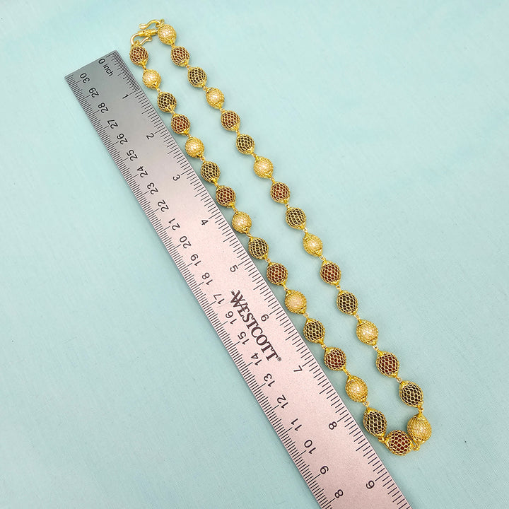 18" Mesh Beads Necklace