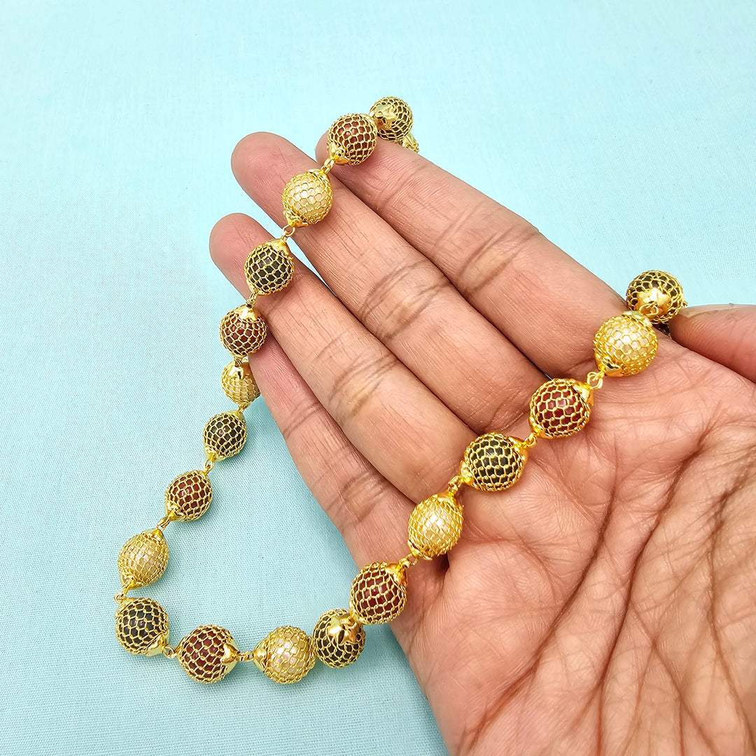18" Mesh Beads Necklace
