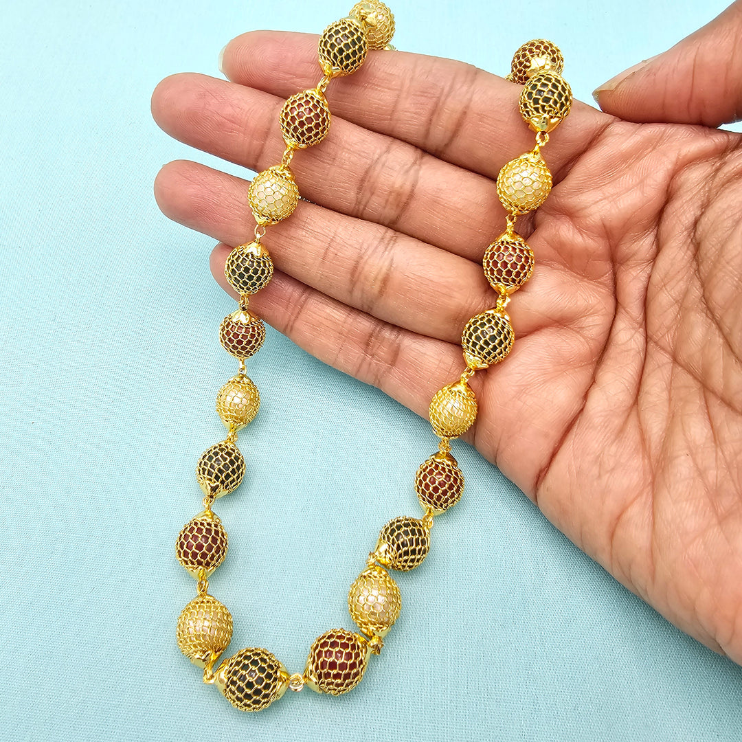 18" Mesh Beads Necklace