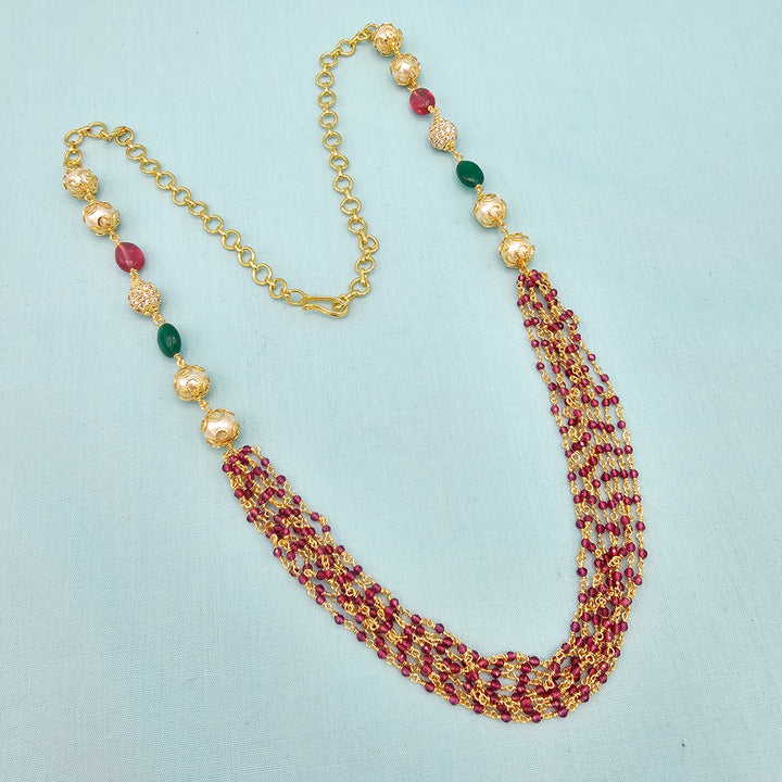 8 Layers Ruby Necklace