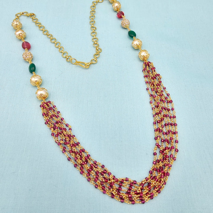 8 Layers Ruby Necklace