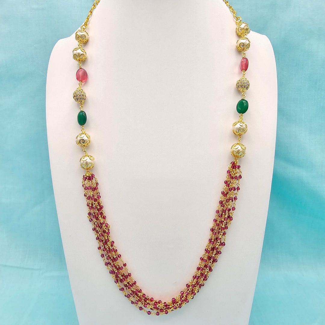 8 Layers Ruby Necklace