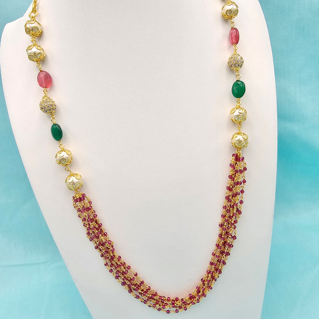 8 Layers Ruby Necklace