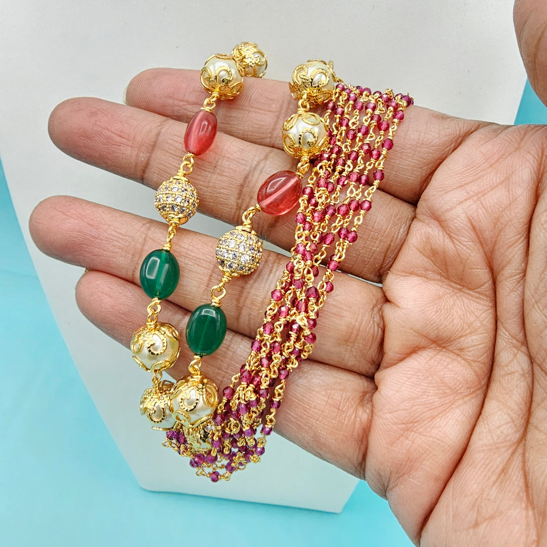 8 Layers Ruby Necklace