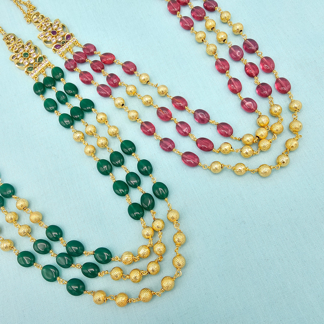 3 Layers beads Necklace