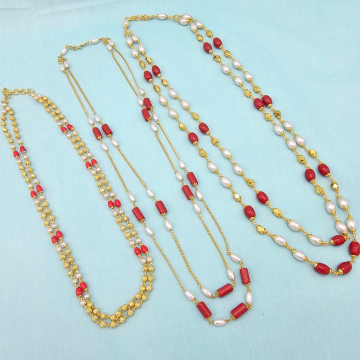 Coral and Pearl Necklace