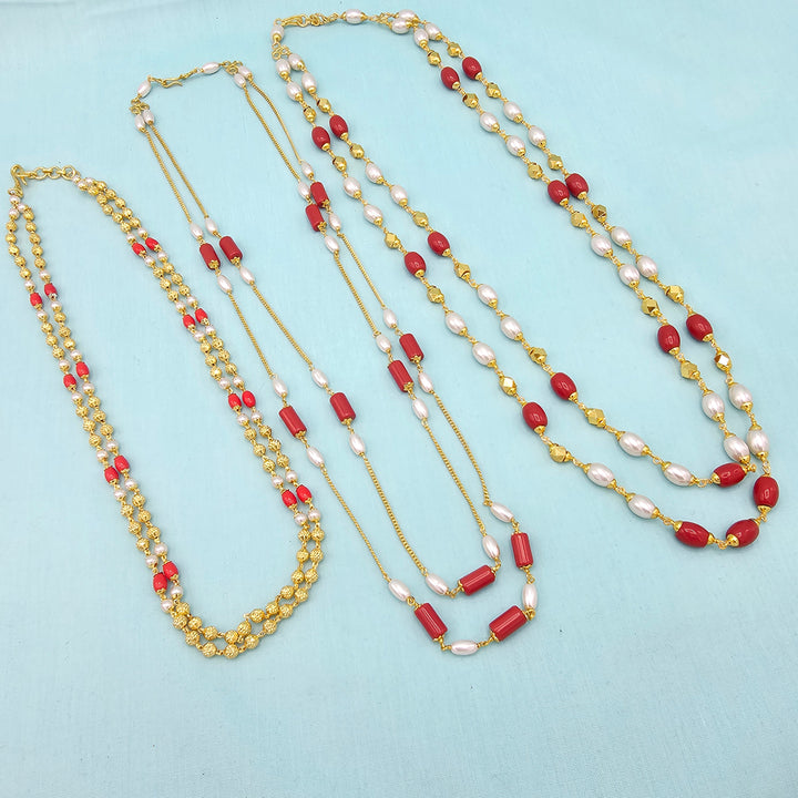 Coral and Pearl Necklace