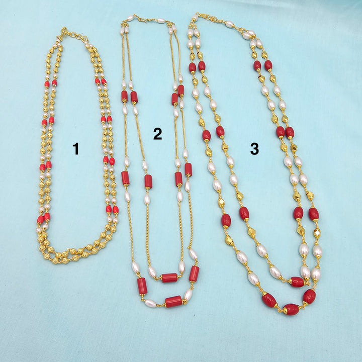 Coral and Pearl Necklace