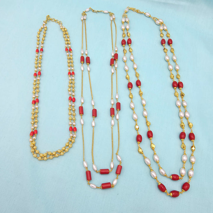 Coral and Pearl Necklace