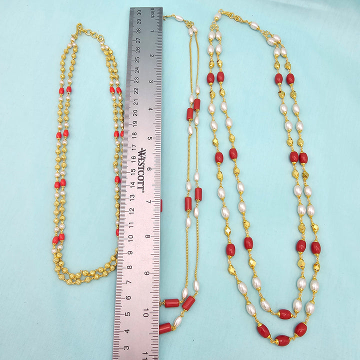 Coral and Pearl Necklace