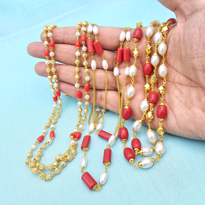 Coral and Pearl Necklace