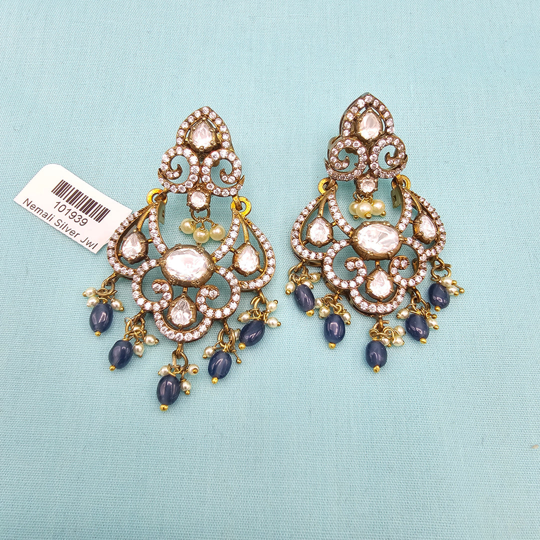 Tanzanite bali earrings