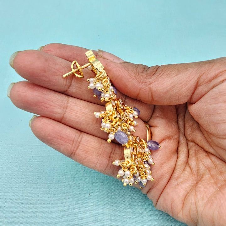 Silver CZ Tanzanite Earrings