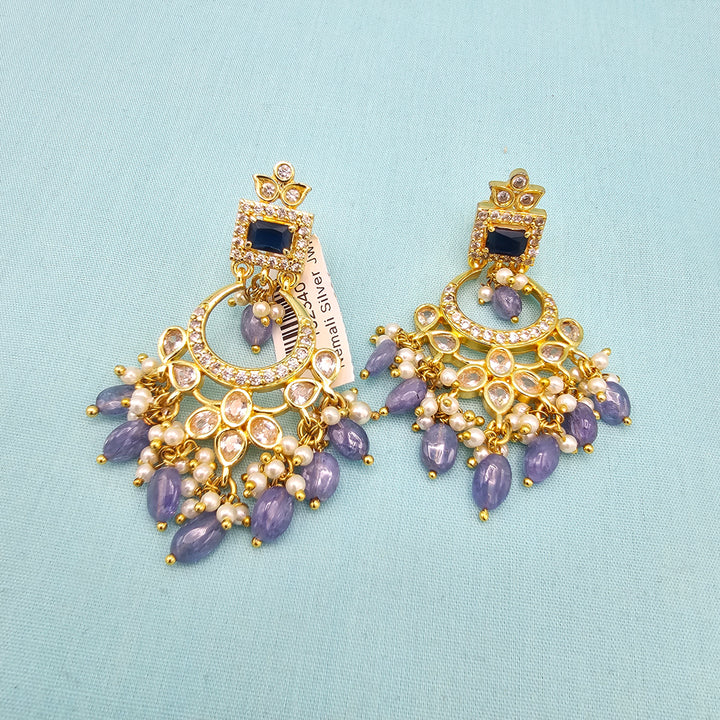 Silver CZ Tanzanite Bali