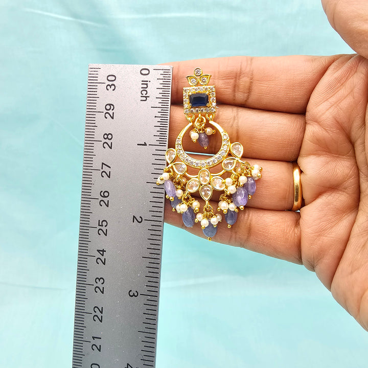 Silver CZ Tanzanite Bali