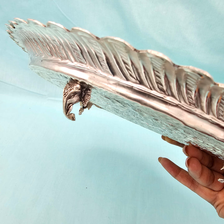 9" Silver Pooja Thali