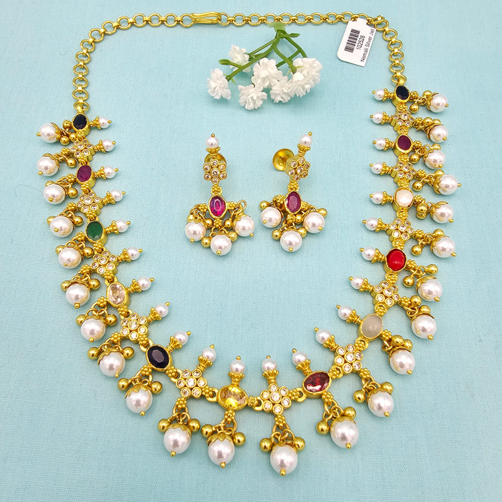 Navratna Necklace Set