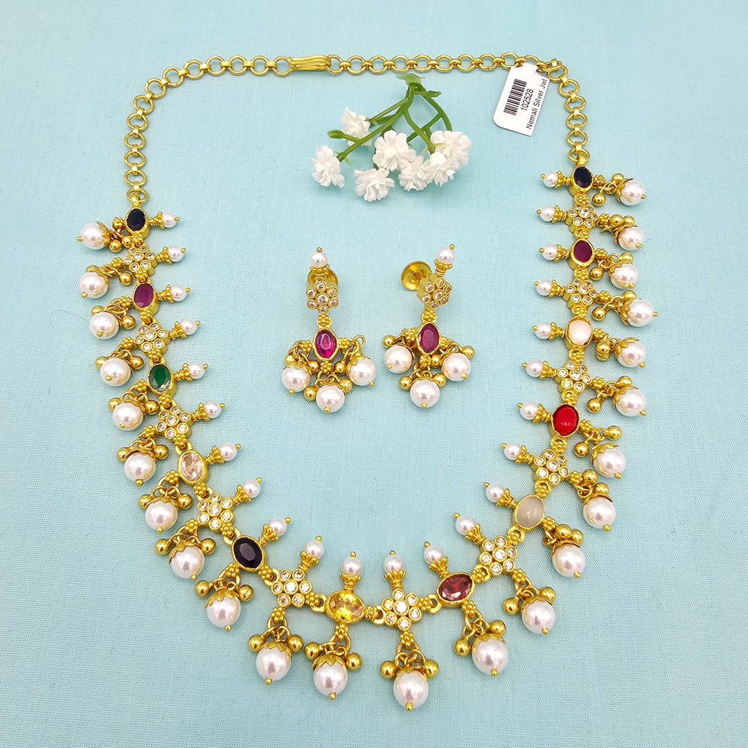 Navratna Necklace Set