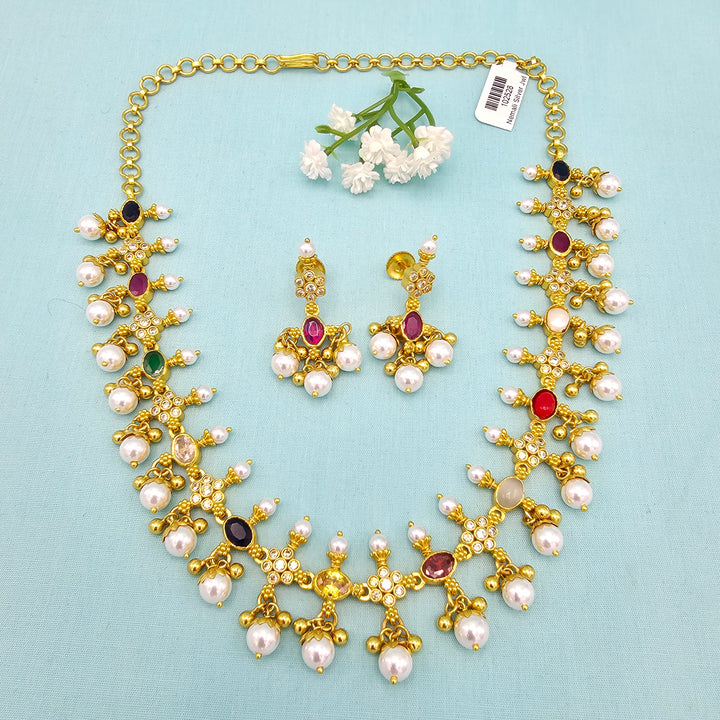 Navratna Necklace Set
