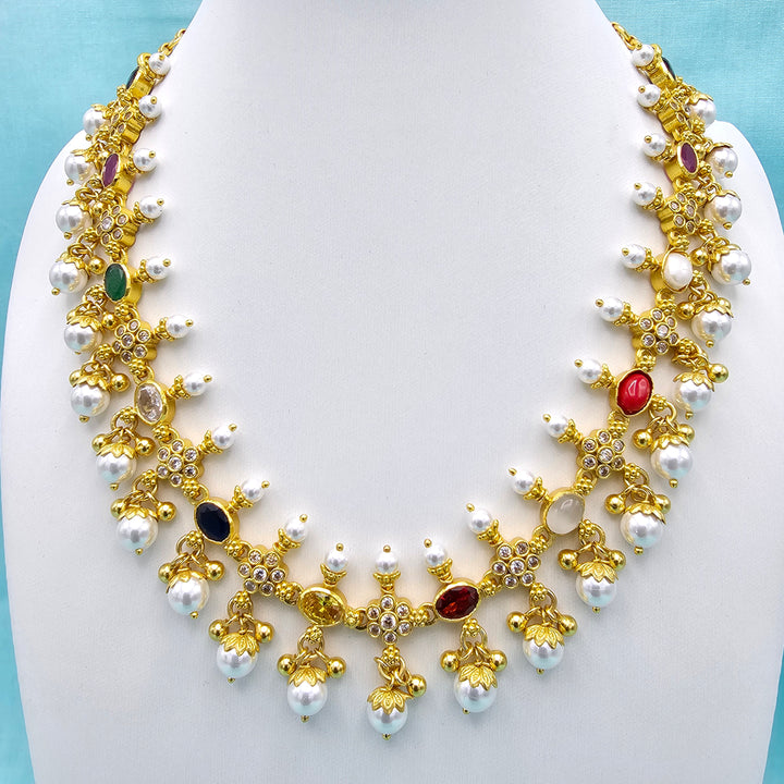 Navratna Necklace Set