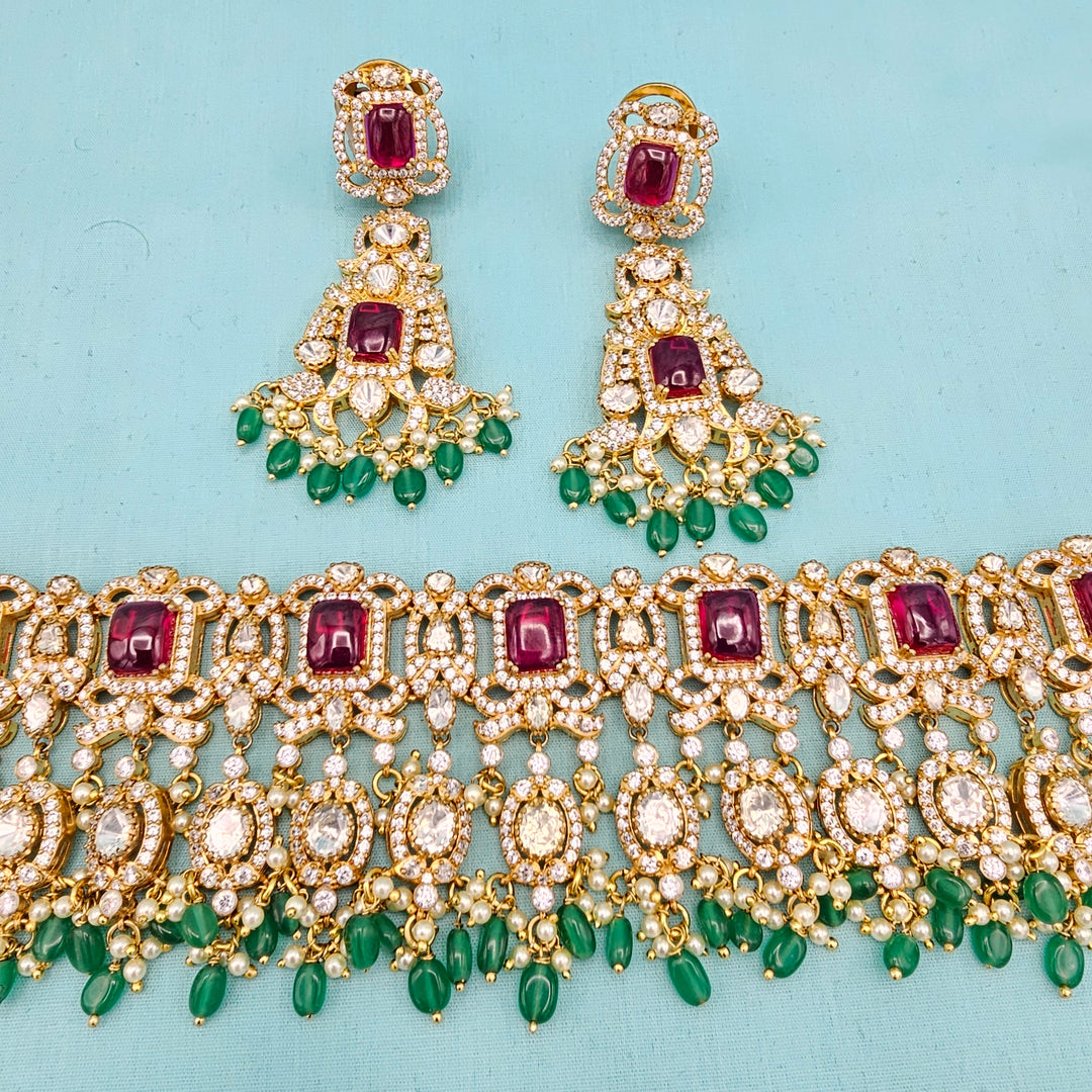Bridal Moissanite Choker Set