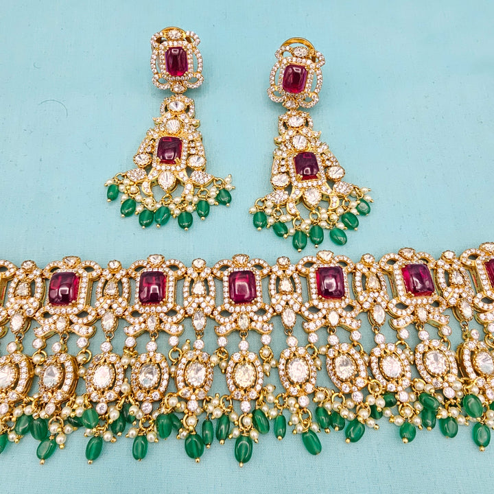 Bridal Moissanite Choker Set