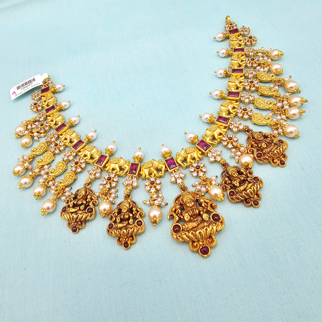 Lakshmi Temple Necklace