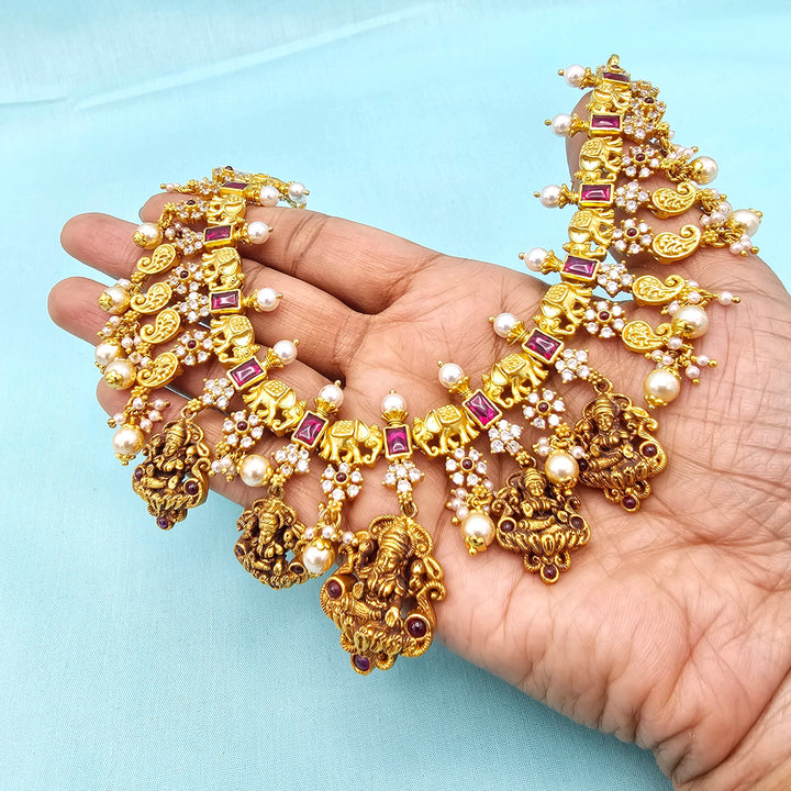Lakshmi Temple Necklace