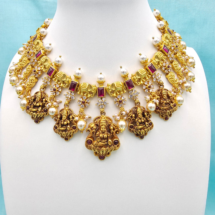 Lakshmi Temple Necklace
