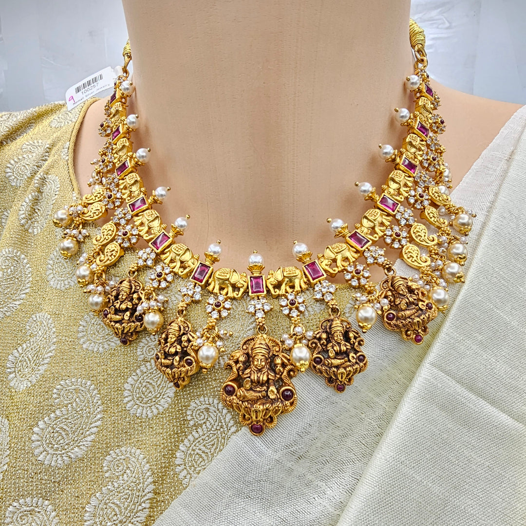 Lakshmi Temple Necklace