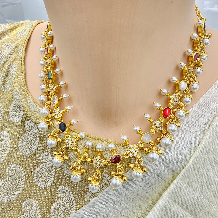 Navratna Necklace Set