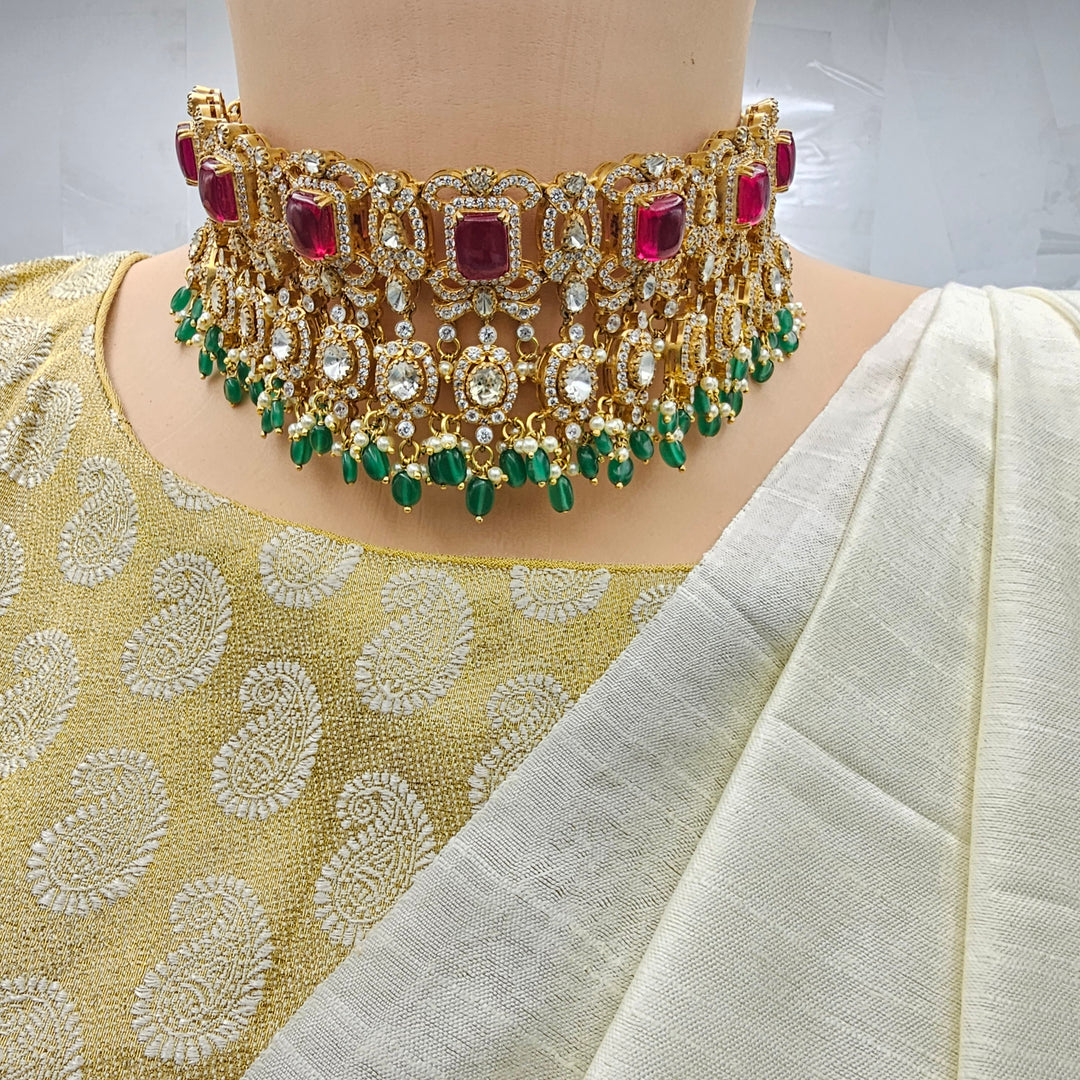 Bridal Moissanite Choker Set