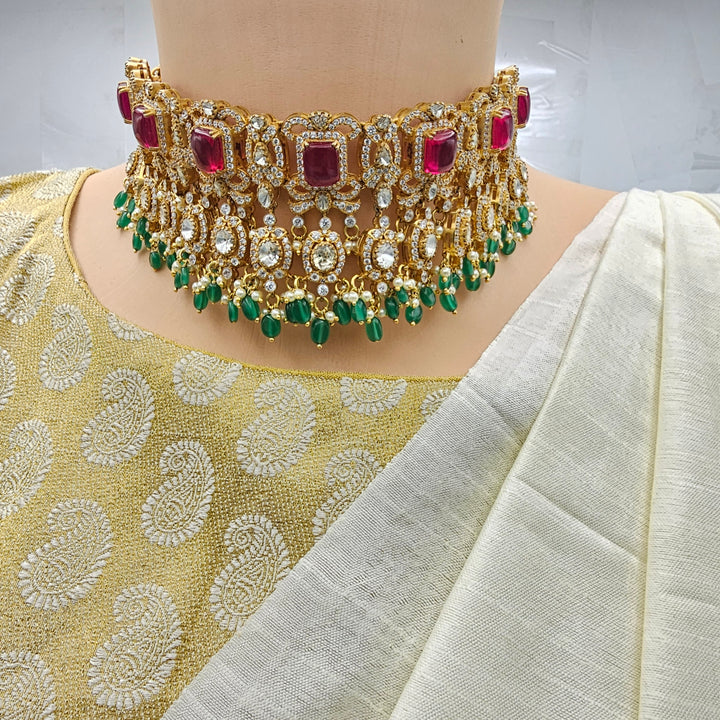 Bridal Moissanite Choker Set