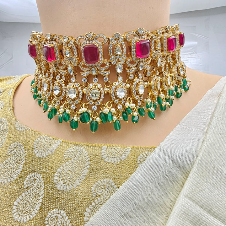 Bridal Moissanite Choker Set