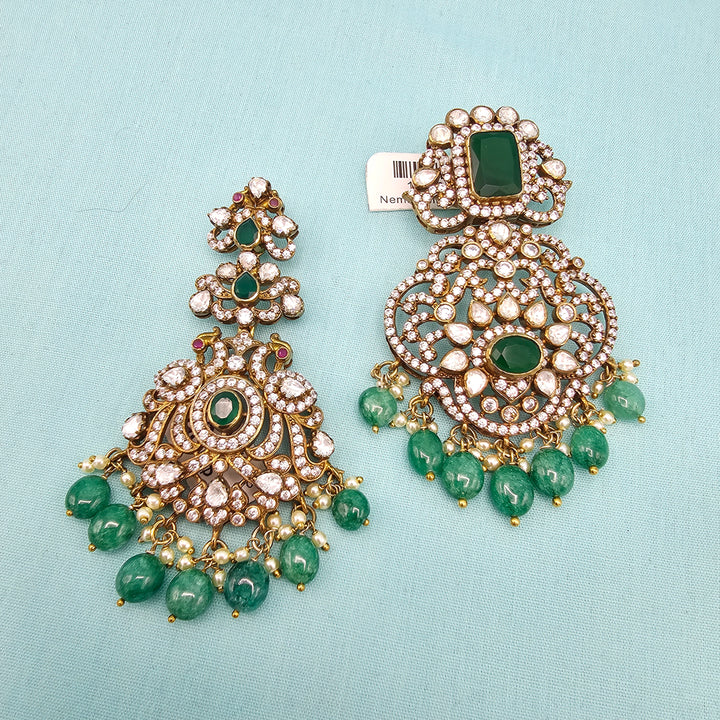 Green Victorian Pendants