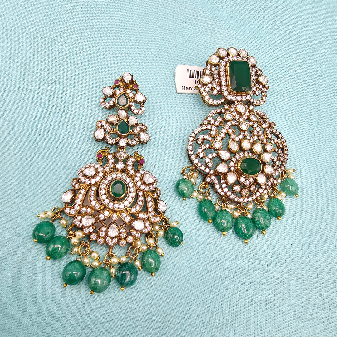 Green Victorian Pendants