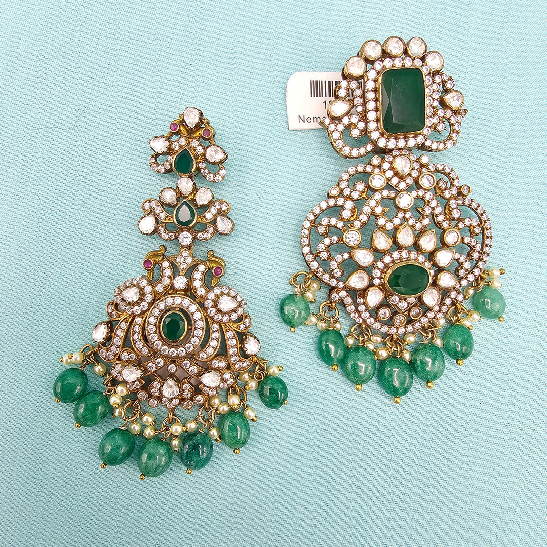 Green Victorian Pendants
