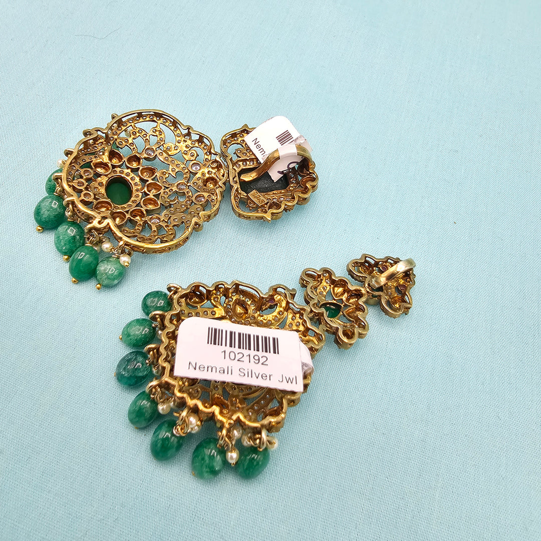 Green Victorian Pendants