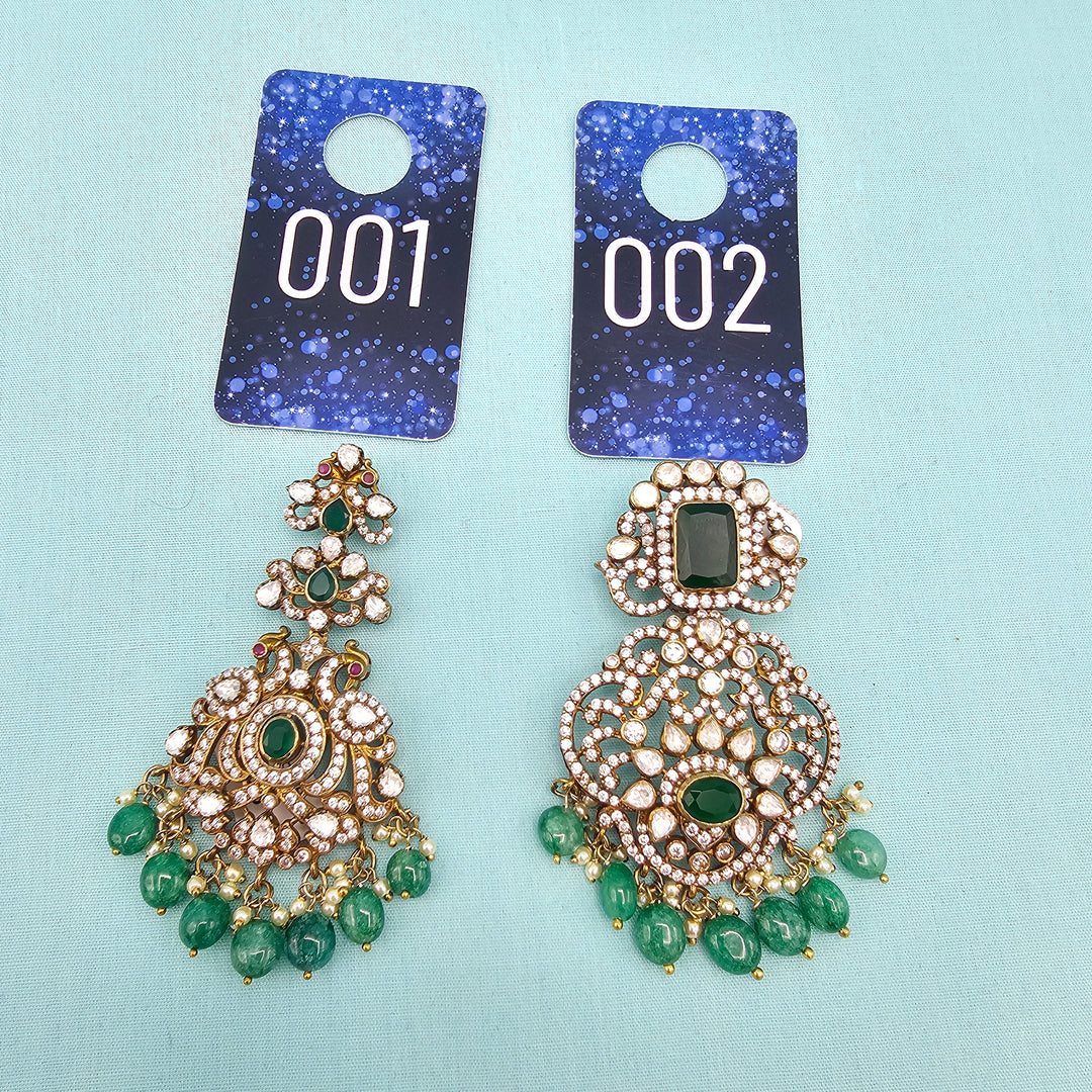 Green Victorian Pendants
