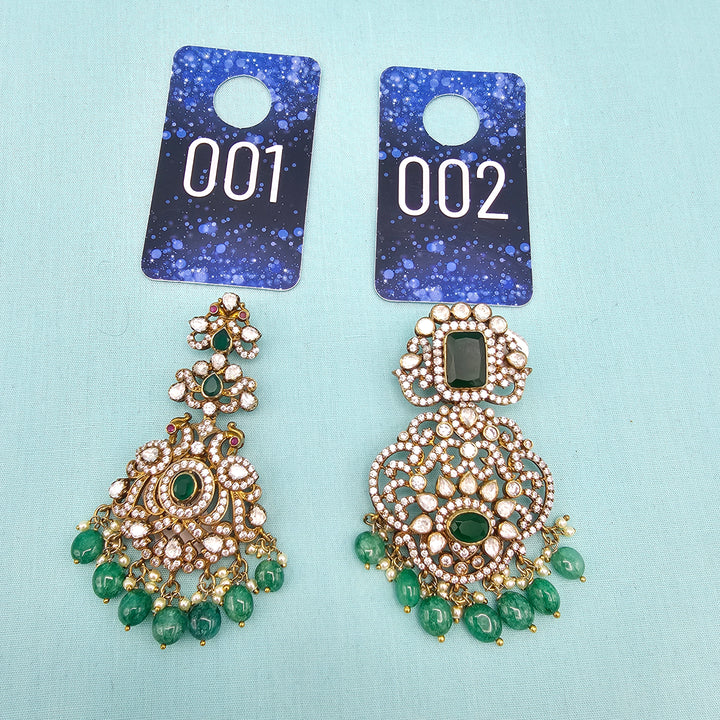 Green Victorian Pendants