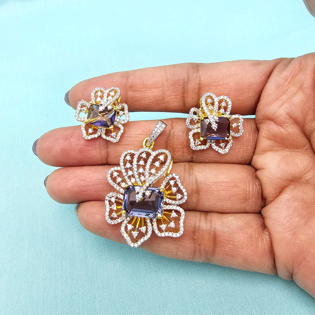 Amethyst Pendant set