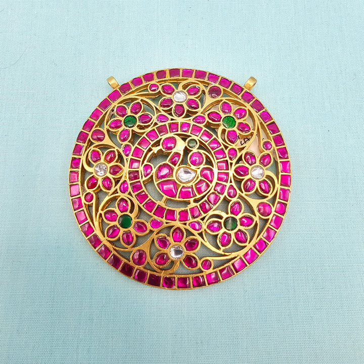 Kundan Round Pendant