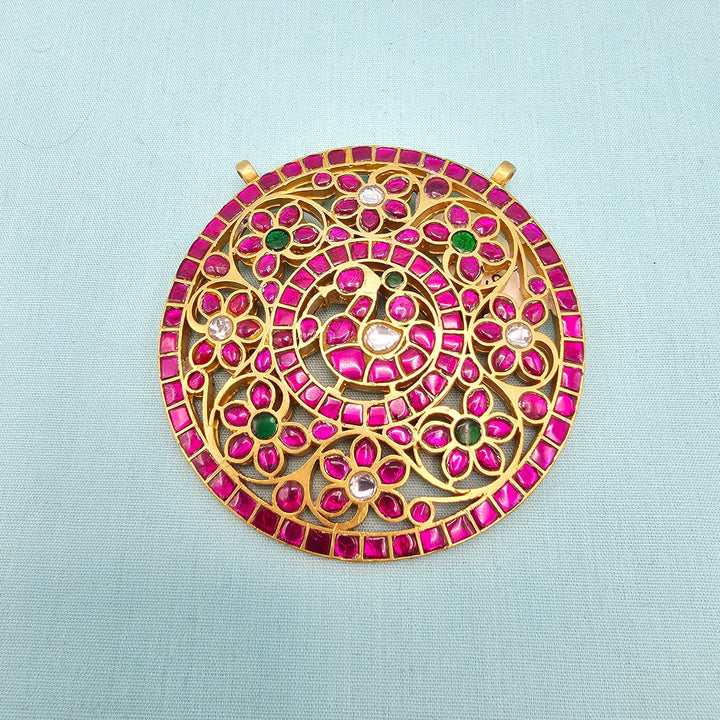 Kundan Round Pendant