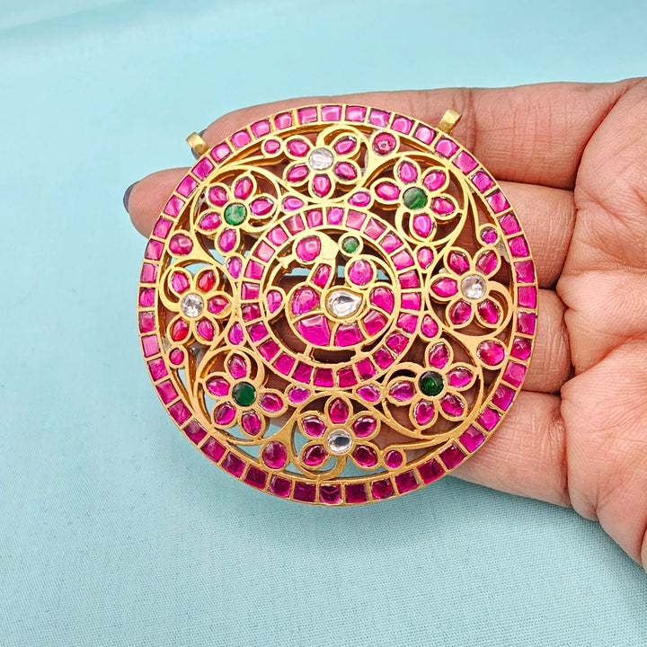 Kundan Round Pendant