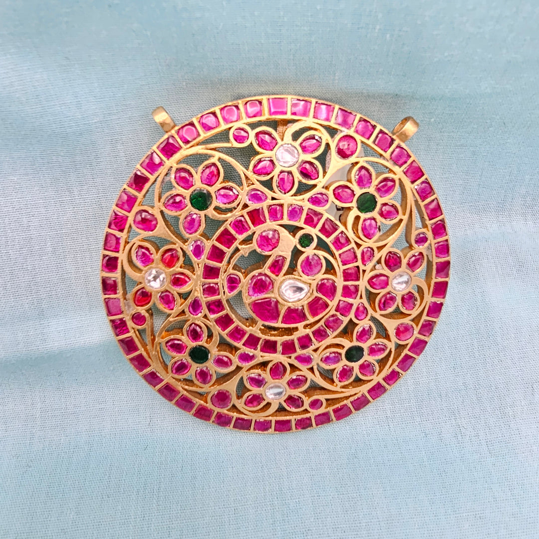 Kundan Round Pendant