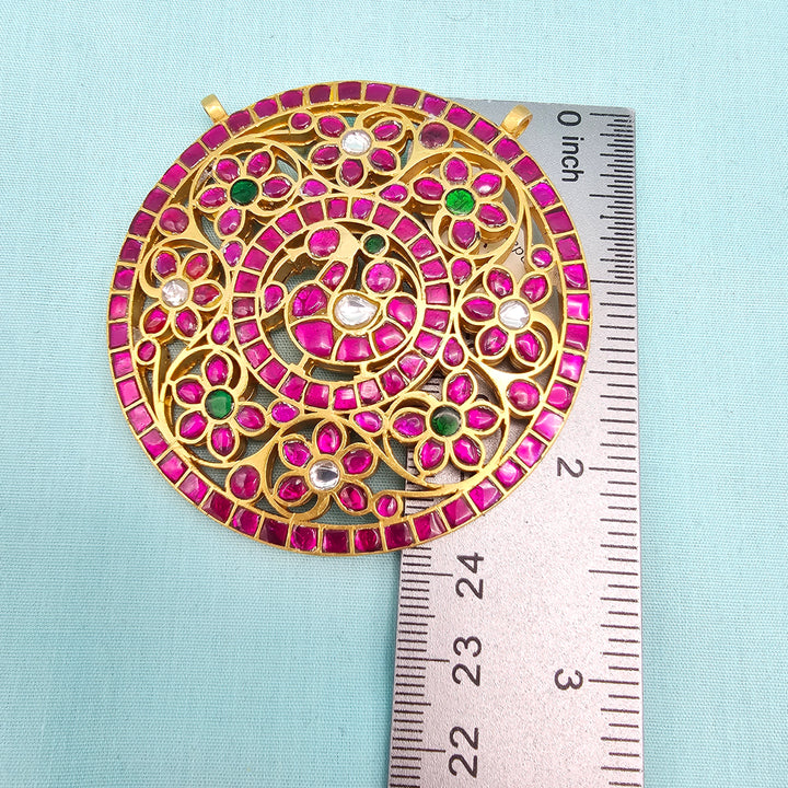 Kundan Round Pendant