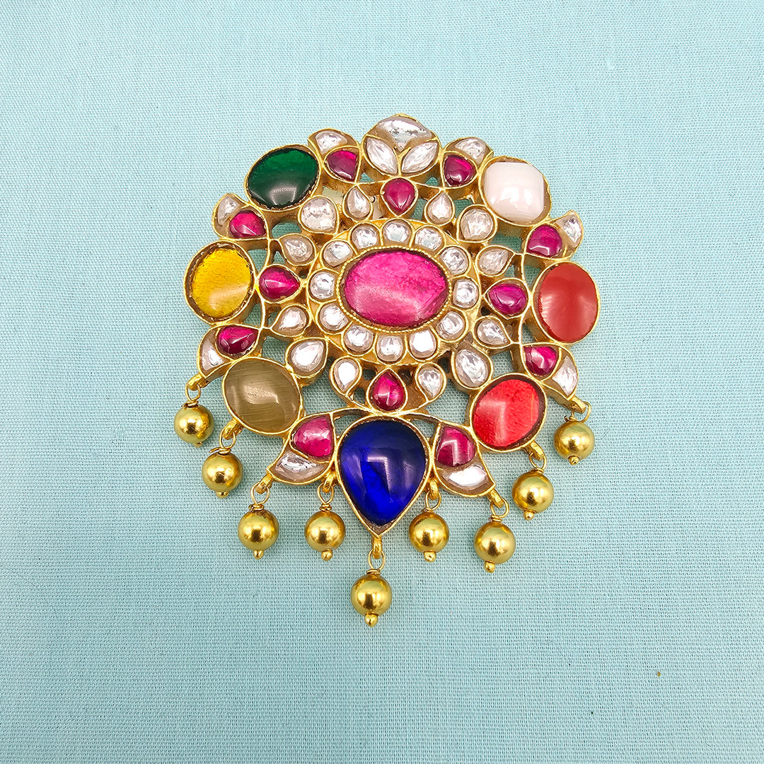 Navratna Kundan Pendant