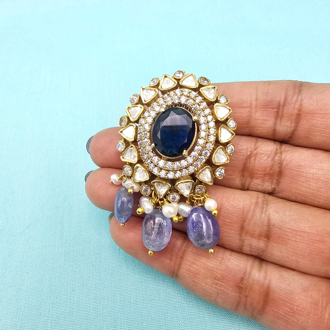 Tanzanite and sapphire