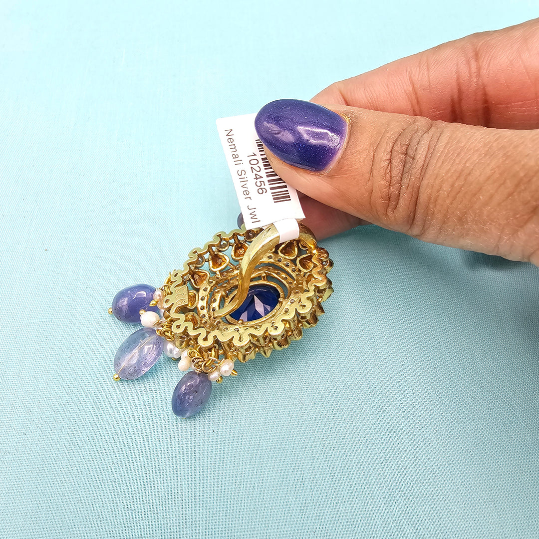 Tanzanite and sapphire
