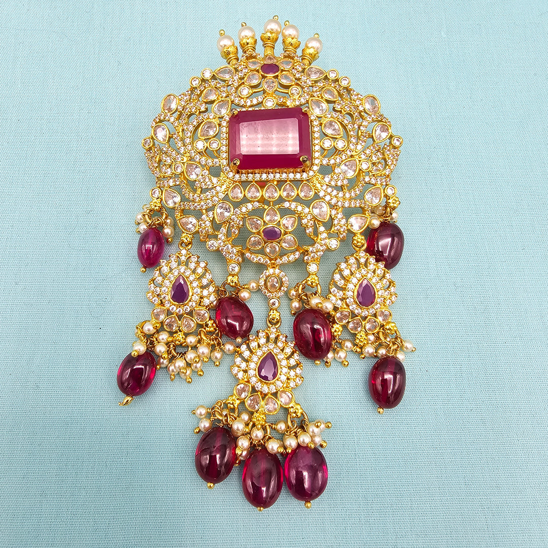 Ruby CZ Pendant
